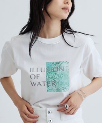 ＩＬＬＵＳＩＯＮ　ｏｆ　ＷＡＴＥＲ　プリントＴシャツ（２００２４１９０１７）