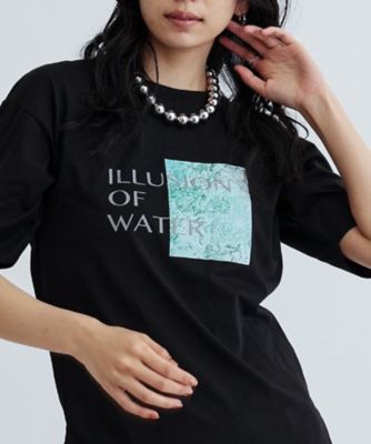 ＩＬＬＵＳＩＯＮ　ｏｆ　ＷＡＴＥＲ　プリントＴシャツ（２００２４１９０１７）