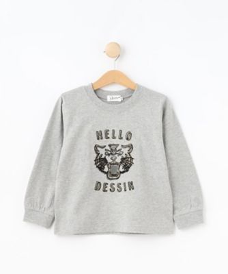 DESSIN (Baby&Kids)/デッサン (キッズ） 【リンクコーデ】タイガーロングスリーブＴシャツ（２００２４１９０２８）