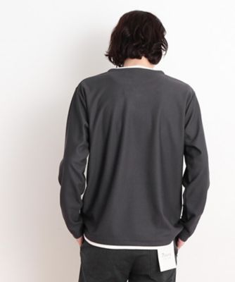 バスケット編みキーネックＴシャツ（２００２４１９１６４）