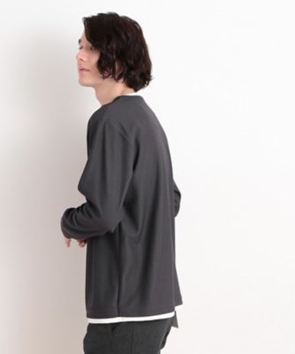バスケット編みキーネックＴシャツ（２００２４１９１６４）