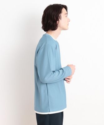 バスケット編みキーネックＴシャツ（２００２４１９１６４）