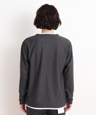 バスケット編みキーネックＴシャツ（２００２４１９１６４）