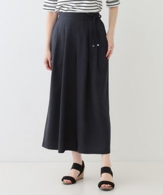 【洗える／Ｓ－ＬＬ／洗濯後しわになりにくい】低身長さんにもおすすめ　麻調ガウチョパンツ（２００２４１９２７５）