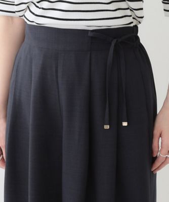 【洗える／Ｓ－ＬＬ／洗濯後しわになりにくい】低身長さんにもおすすめ　麻調ガウチョパンツ（２００２４１９２７５）