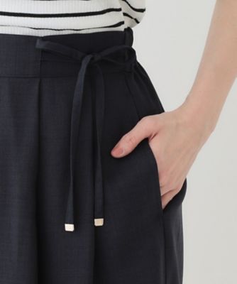【洗える／Ｓ－ＬＬ／洗濯後しわになりにくい】低身長さんにもおすすめ　麻調ガウチョパンツ（２００２４１９２７５）