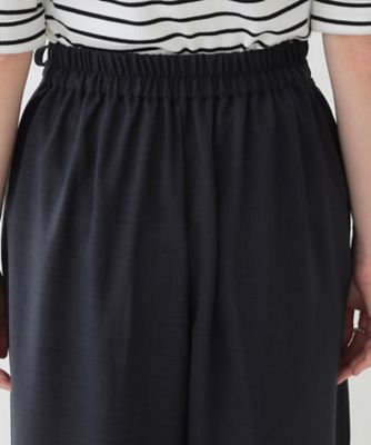【洗える／Ｓ－ＬＬ／洗濯後しわになりにくい】低身長さんにもおすすめ　麻調ガウチョパンツ（２００２４１９２７５）