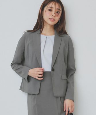 index (Women)/インデックス ストレッチテーラードジャケット/セットアップ対応【洗える/抗ピル/接触冷感】(2002419404)