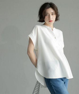 《７色展開／ＳＳ－ＬＬサイズ》ストレッチスキッパーブラウス／セットアップ対応【洗濯機洗い可／防シワ】（２００２４１９４６８）