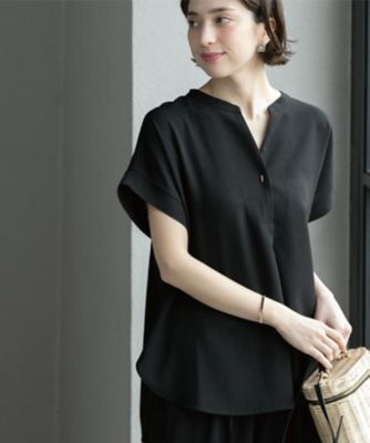 《７色展開／ＳＳ－ＬＬサイズ》ストレッチスキッパーブラウス／セットアップ対応【洗濯機洗い可／防シワ】（２００２４１９４６８）
