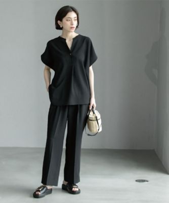 《７色展開／ＳＳ－ＬＬサイズ》ストレッチスキッパーブラウス／セットアップ対応【洗濯機洗い可／防シワ】（２００２４１９４６８）