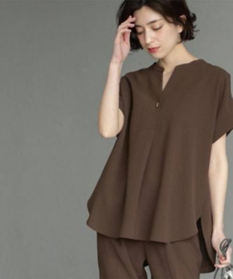《７色展開／ＳＳ－ＬＬサイズ》ストレッチスキッパーブラウス／セットアップ対応【洗濯機洗い可／防シワ】（２００２４１９４６８）