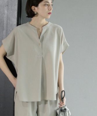 《７色展開／ＳＳ－ＬＬサイズ》ストレッチスキッパーブラウス／セットアップ対応【洗濯機洗い可／防シワ】（２００２４１９４６８）
