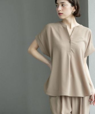《７色展開／ＳＳ－ＬＬサイズ》ストレッチスキッパーブラウス／セットアップ対応【洗濯機洗い可／防シワ】（２００２４１９４６８）