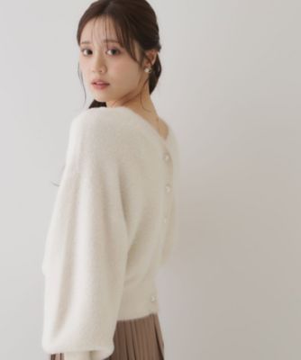 【春めく・ふわふわ】短毛フェザーカーディトップス（２００２４１９５３４）