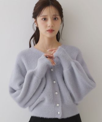 【春めく・ふわふわ】短毛フェザーカーディトップス（２００２４１９５３４）