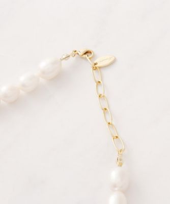 ブラック淡水パール ロングネックレスとショートネックレス セレモニー】淡水パールショートネックレス（2002419537
