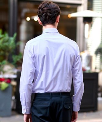 ドビーツイル パープルドレスシャツ（2002419686