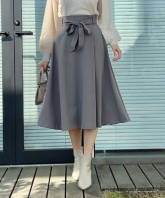 【きれいめ・美脚効果・通勤】ネオシャンブルラップ風スカート（２００２４２２２０６）