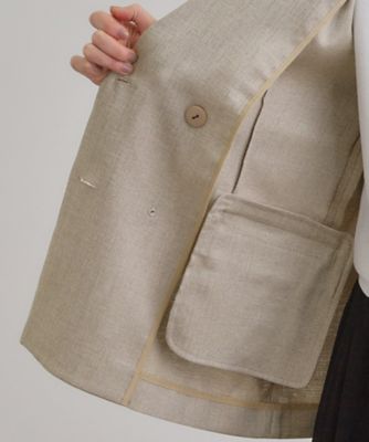 【美品】リネンライク ダブル ジャケット リネンライクダブルジャケット / GRACE CONTINENTAL | GRACE