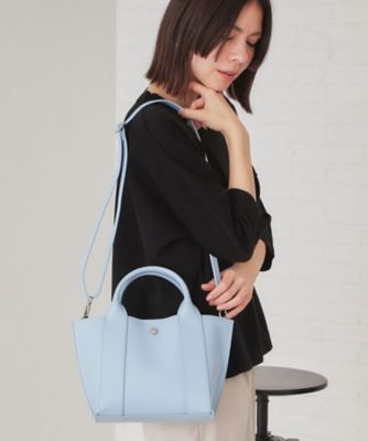 【SALE】OPAQUE.CLIP (Women)/オペークドットクリップ スムース合成皮革ミドルトートバッグ(2002422758) アオ091 旅行用かばん・バッグ【三越伊勢丹/公式】