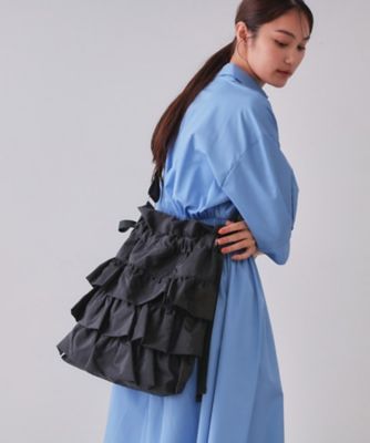 フィジカルドロップ シャーリング3段ティアードOP(ストライプ柄) フィジカルドロップ シャーリング3段ティアードOP(ストライプ柄