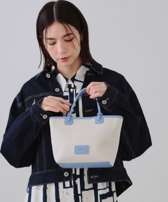 courreges トートバッグ キャンバス ストライプ リングハンドル Courreges(クレージュ) トートバッグ(レディース) - 海外通販のBUYMA