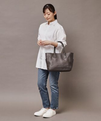 【デュオＣＭＨ】レザートートバッグ　Ｌ　本革　Ａ４サイズ　ビジネスバッグ（商品番号：Ｐ２５－３５５３７）（２００２４２３２３７）