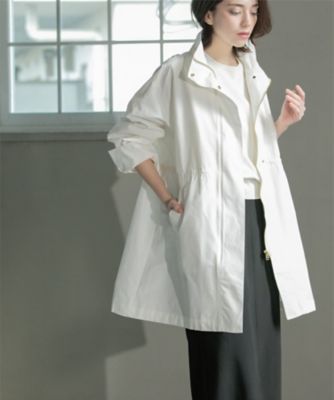 【SALE】OPAQUE.CLIP (Women)/オペークドットクリップ 《CLASSY掲載》ミドルスタンドコート(2002423684) シロ003 コート・ジャケット【三越伊勢丹/公式】