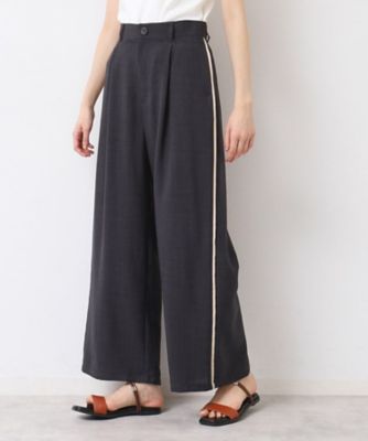 【セットアップ可能・洗える】タック入りワイドパンツ（Ｓ～Ｌ）（２００２４２３８８２）