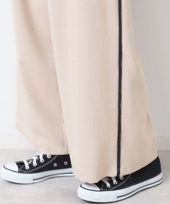 【セットアップ可能・洗える】タック入りワイドパンツ（Ｓ～Ｌ）（２００２４２３８８２）