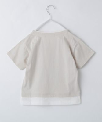 【１１０－１６０】キーネックレイヤード風Ｔシャツ／洗濯機ＯＫ（２００２４２３９１３）
