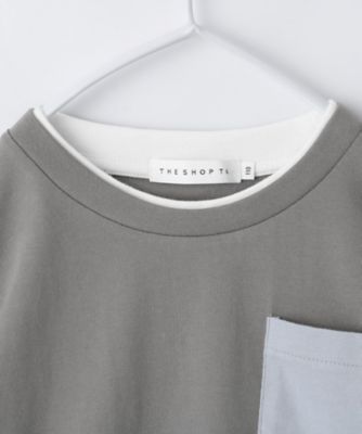 【１１０－１６０】レイヤー風ポケットＴシャツ／洗濯機ＯＫ（２００２４２３９１５）