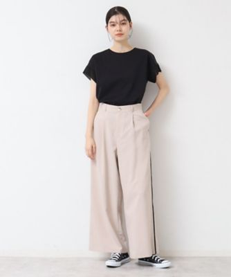 【シリーズ累計８万枚！選べる５サイズ／６色展開／洗える】美光沢カットソー＜オンにもオフにもちょうどいい＞（２００２４２３９１８）