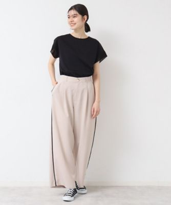 【シリーズ累計８万枚！選べる５サイズ／６色展開／洗える】美光沢カットソー＜オンにもオフにもちょうどいい＞（２００２４２３９１８）