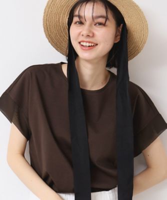 【シリーズ累計８万枚！選べる５サイズ／６色展開／洗える】美光沢カットソー＜オンにもオフにもちょうどいい＞（２００２４２３９１８）