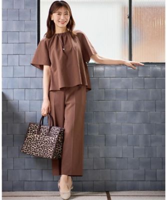 夏SALE／しっかり収納／ショルダー付き】レオパードジャカード