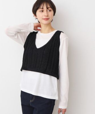 ⬛︎dessinデッサン＊洗えるニットベスト 親子リンクコーデM &120セット ⬛︎dessinデッサン＊洗えるニットベスト 親子リンクコーデM