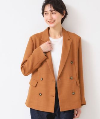 リネン✨リジェール　linen w jacket　ダブルジャケット 予約]リネンタッチテーラードジャケット/ライトブルー – Lumier