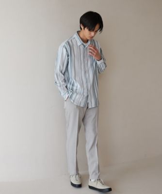 マルチストライプ長袖シャツ（2002424473） | THE SHOP TK