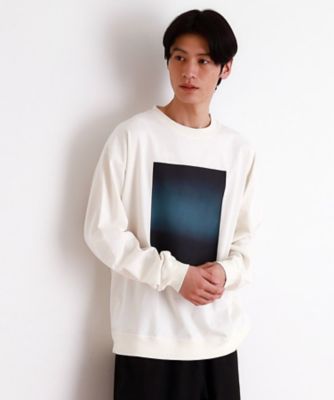 プリントリブ長袖Ｔシャツ（２００２４２４４８９）