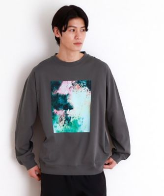 プリントリブ長袖Ｔシャツ（２００２４２４４８９）