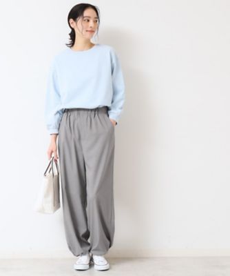 【ウエストゴム・洗える】裾ドロスト付きパンツ（Ｓ～Ｌ）（２００２４２４４９１）