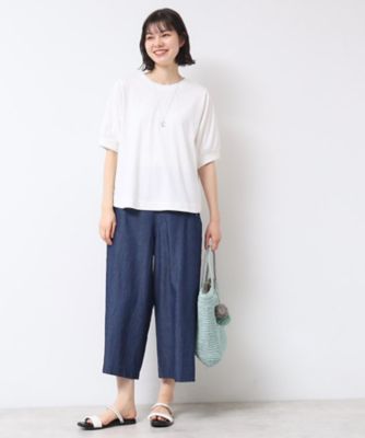 【洗える】パフスリーブカットソー（ＸＳ～Ｌ）（２００２４２４４９４）