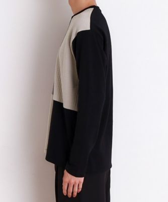 パネルブロッキング長袖Ｔシャツ（２００２４２４５０８）