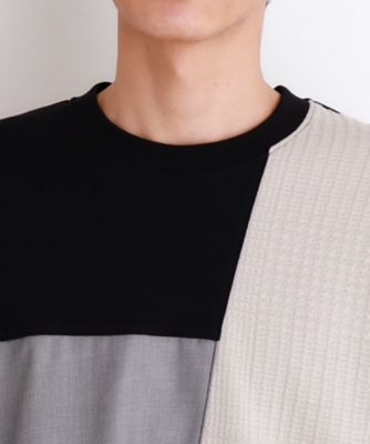 パネルブロッキング長袖Ｔシャツ（２００２４２４５０８）