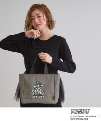 【ＰＥＡＮＵＴＳ７５ｔｈ】ナイロン刺繍トート（２００２４２４７００）
