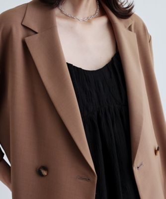 【接触冷感／セットアップ可】モードフィットダブルボタンジャケット【カセット服／オケージョン／通勤】（２００２４２４９１３）