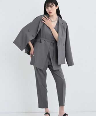 【接触冷感／セットアップ可】モードフィットダブルボタンジャケット【カセット服／オケージョン／通勤】（２００２４２４９１３）