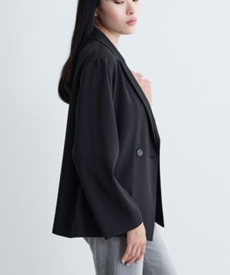 【接触冷感／セットアップ可】モードフィットダブルボタンジャケット【カセット服／オケージョン／通勤】（２００２４２４９１３）